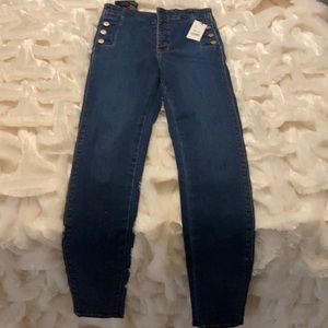 J brand skinny jeans with button detail